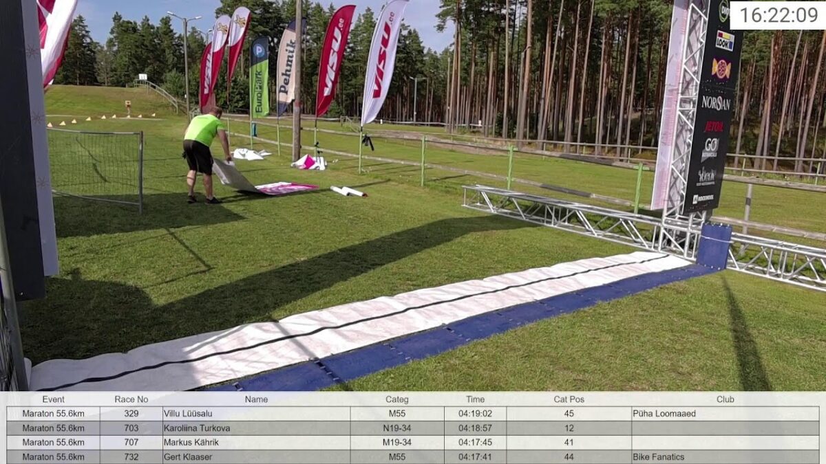 Jõulumäe rattamaraton 2026. aasta finiši kaamera